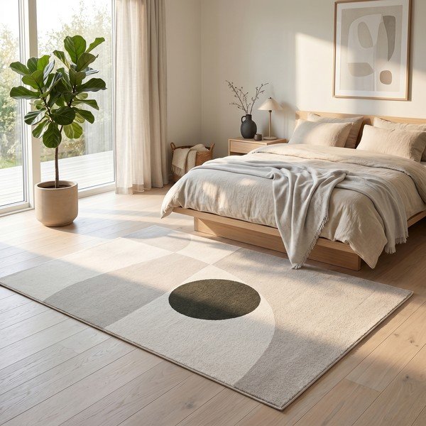 Smėlio spalvos/kreminės spalvos kilimas 120x170 cm Martini – ESTE-image-2