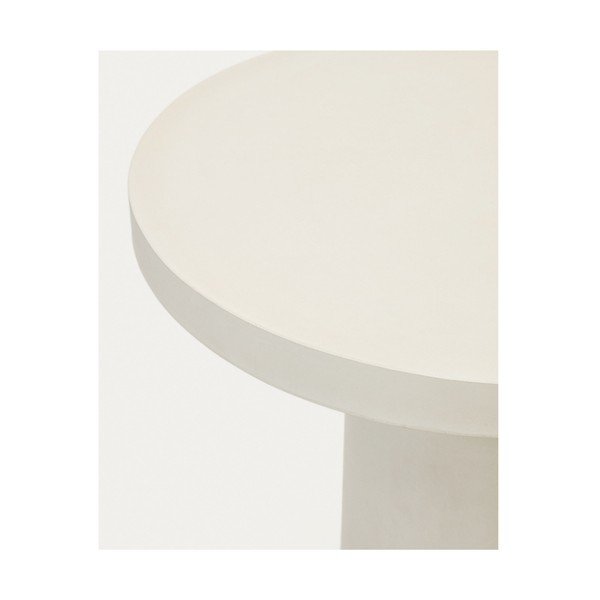 Iš betono apvalios formos sodo valgomojo stalas ø 90 cm Aiguablava – Kave Home-image-3