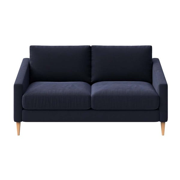 Sofa tamsiai mėlynos spalvos iš velveto 170 cm Karoto – Ame Yens