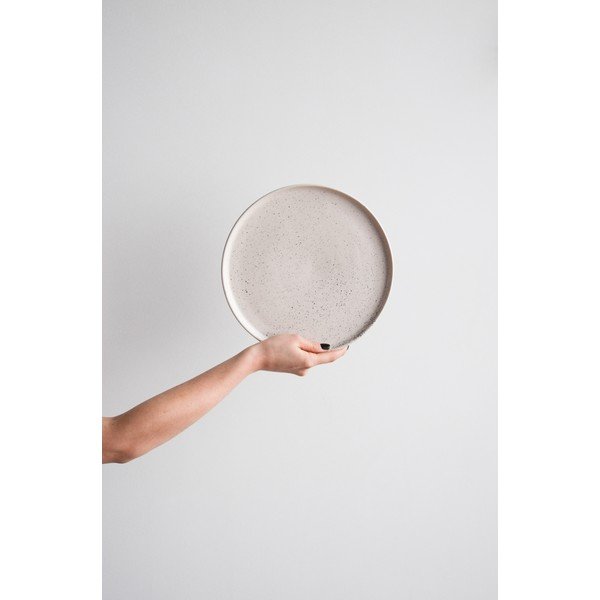 Šviesiai rožinė akmens masės didelė lėkštė ÅOOMI Dust, ø 27,5 cm-image-1