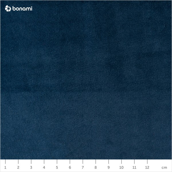 Tamsiai mėlynas aksominis krėslas Mazzini Sofos Benito-image-1