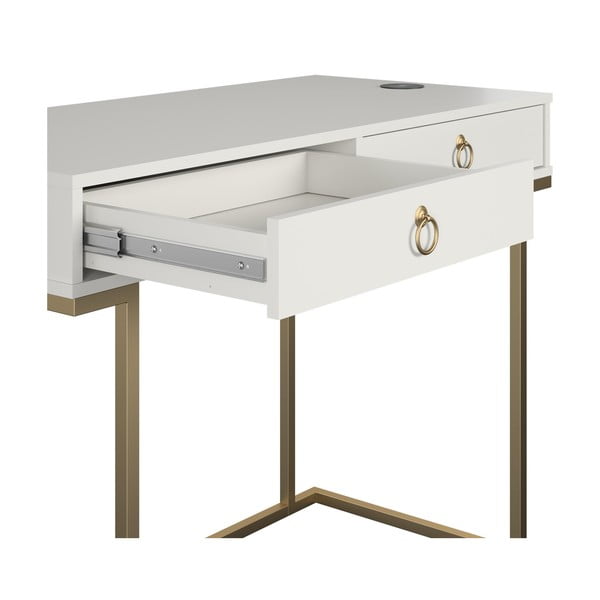 Baltas darbo stalas CosmoLiving by Cosmopolitan Camila-image-2