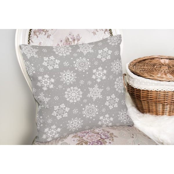 Kalėdinis pagalvės užvalkalas Minimalist Cushion Covers Snowflakes, 42 x 42 cm-image-2