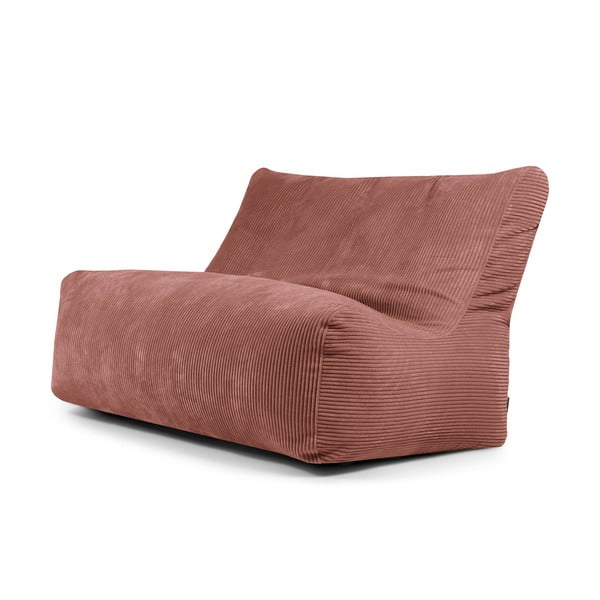 Raudonos plytų spalvos iš kordinio velveto sėdmaišis Sofa Seat Lounge – SLOWDOWN