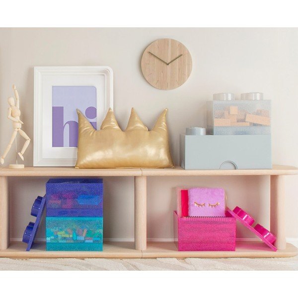 Violetinės spalvos iš plastiko vaikiška daiktadėžė 25x25x18 cm – LEGO®-image-4