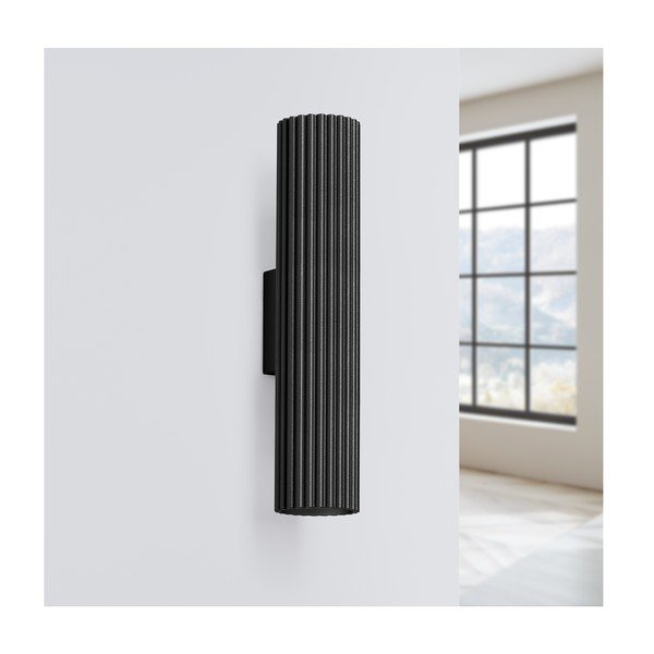 Juodos spalvos sieninė lempa Gleam – Sollux-image-2