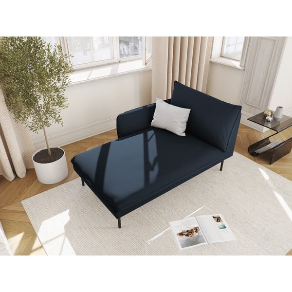 Tamsiai mėlyna aksominė poilsio kėdė (kairiajame kampe) Vienna - Cosmopolitan Design-image-1