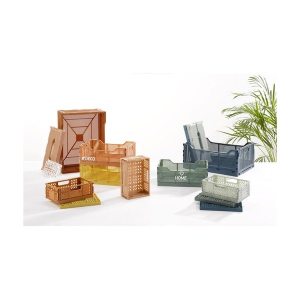 Daiktadėžė iš plastiko mėtų spalvos 21x14.5x8 cm – Homéa-image-3