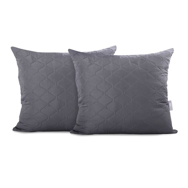 Pilkas mikropluošto pagalvės užvalkalas DecoKing Axel, 50 x 60 cm