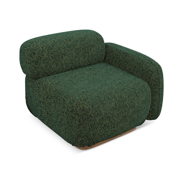 Tamsiai žalios spalvos modulinė sofos dalis (su dešiniuoju kampu) Ailani – Makamii-image-3