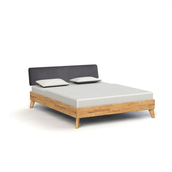 Ąžuolinė dvigulė lova 160x200 cm Greg 3 - The Beds