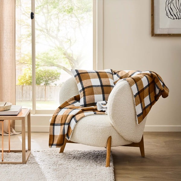 Dekoratyvinė pagalvėlė 45x45 cm Ecossais – douceur d'intérieur-image-1