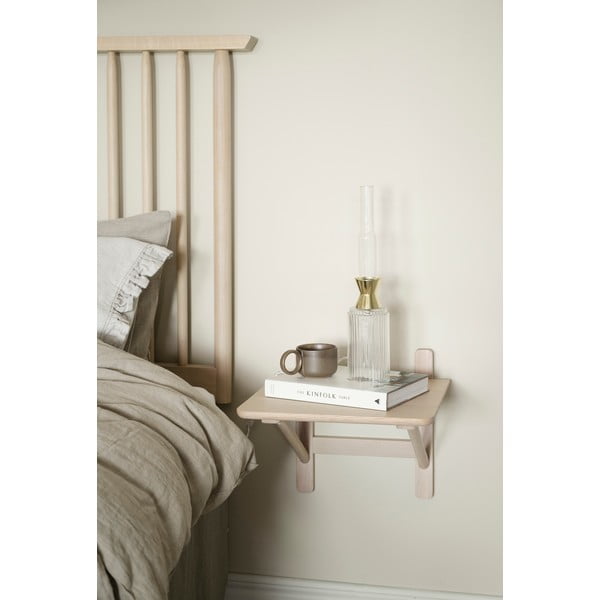 Ąžuolo dekoro naktinis staliukas su lentynomis Camrose - Rowico-image-1