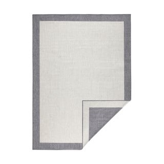 Pilkos ir kreminės spalvos lauko kilimas NORTHRUGS Panama, 120 x 170 cm