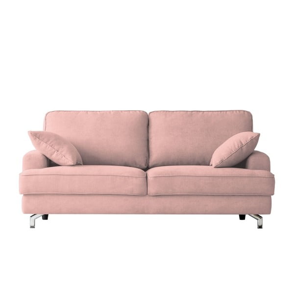 Rožinė trijų vietų sofa "Kooko Home Rumba