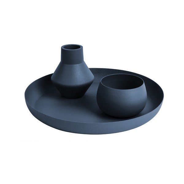Mėlyna vaza PT LIVING Nimble Angled, ⌀ 9 cm-image-1