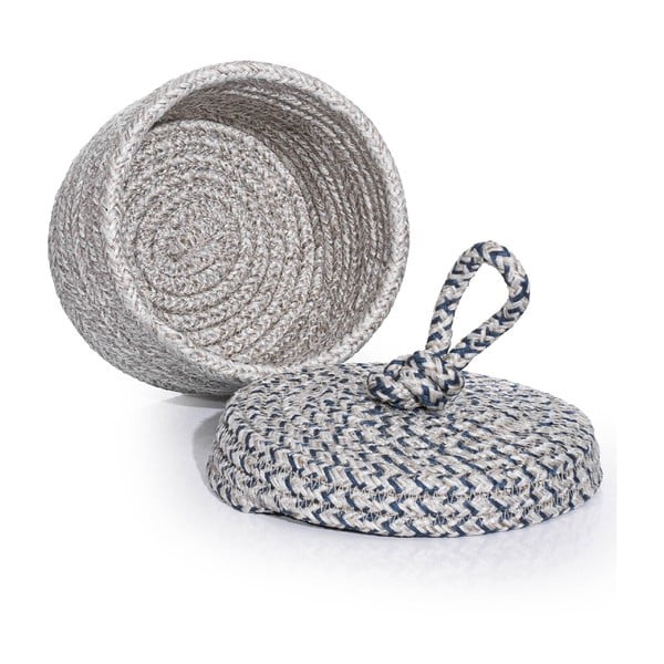 Medžiaginė dekoratyvinė laikymo dėžė su dangčiu - Mioli Decor-image-2