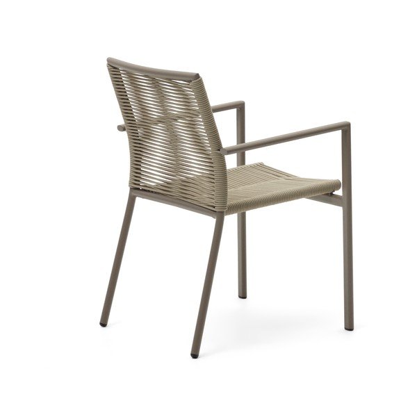 Metalinė sodo kėdė smėlio spalvos Culip – Kave Home-image-4