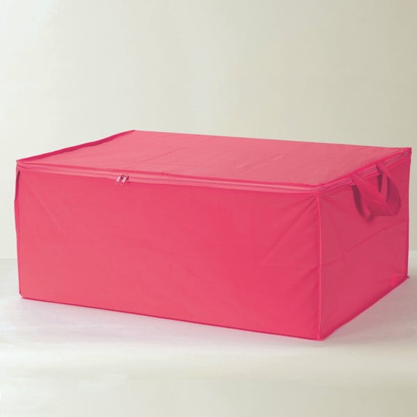 Tekstilės dėžė Drabužių kompaktorius Karšta rožinė
