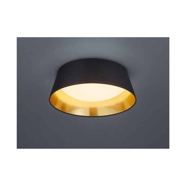 Juodas LED lubinis šviestuvas Reality Ponts, 34 cm skersmens-image-1