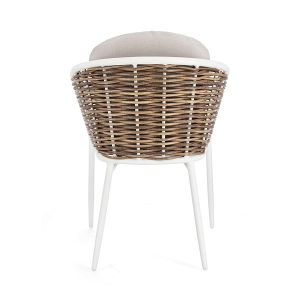 Baltos spalvos metalinė sodo kėdė Maribela   – Bizzotto-image-4