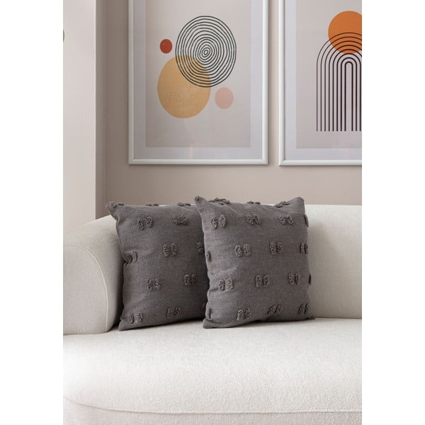 Dekoratyviniai pagalvių užvalkalai 2 vnt. 43x43 cm Tuffet – Mioli Decor-image-3