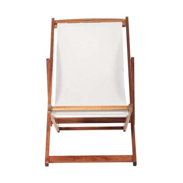 Smėlio spalvos/tamsios natūralios spalvos medžio masyvo sodo šezlongas Dionysus – Bonami Essentials-image-1