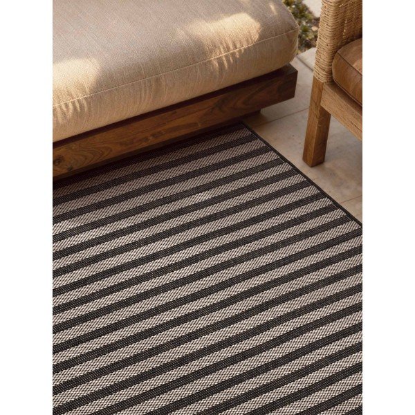 Juodos spalvos/kreminės spalvos lauko ir vidaus kilimas 160x230 cm Haringey Linley – Ted Baker-image-3