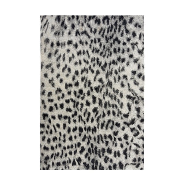 Juodos ir pilkos spalvos kilimas Flair Rugs Leopard, 155 x 230 cm