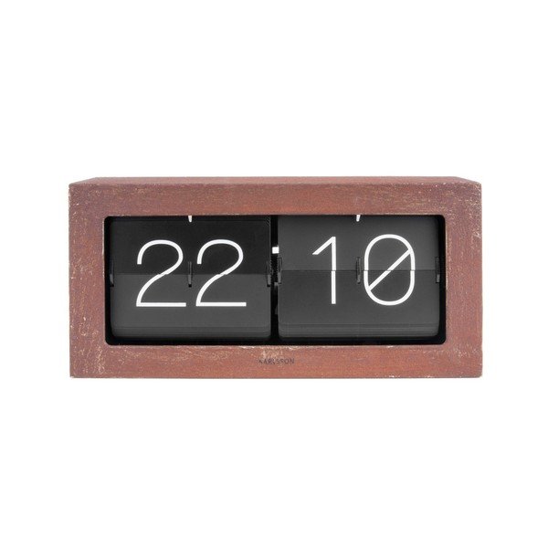 "Karlsson" stalo laikrodis "Flip Clock" dėžutėje-image-1