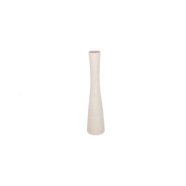Baltos spalvos iš keramikos vaza (aukštis 29 cm) Cone – S|P Collection-image-2