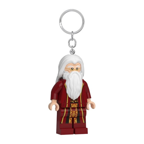 Raktų pakabukas su žibintuvėliu raudonos spalvos Harry Potter Professor Dumbledore – LEGO®