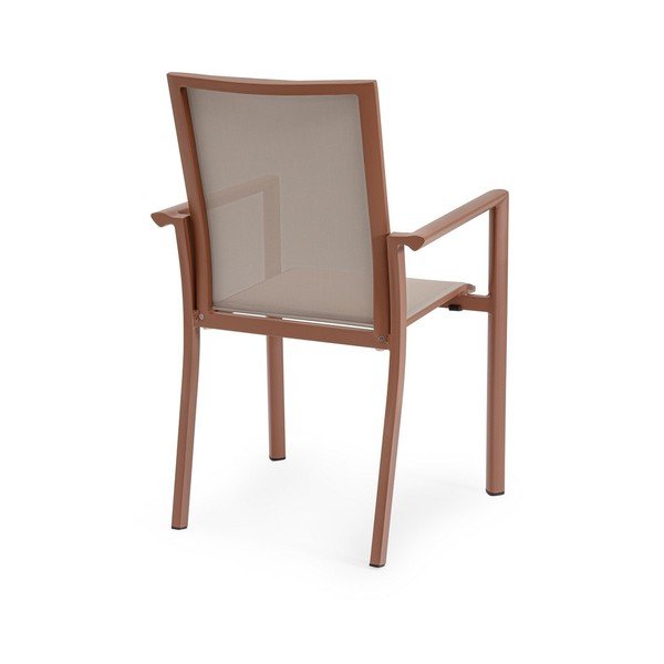 Taupe spalvos metalinė sodo kėdė Konnor – Bizzotto-image-4