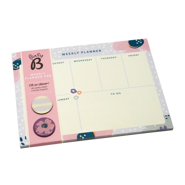 Savaitinis planas Busy B Planner Pretty/Floral, 60 lapų-image-1