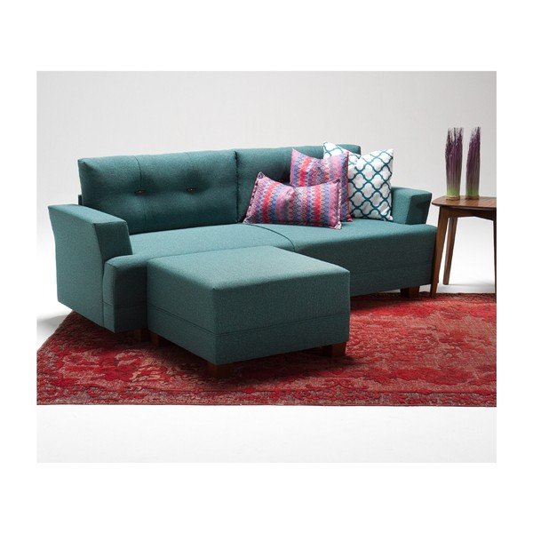 Turkio spalvos sofa kairysis kampas Balcab Home Ingrid-image-1
