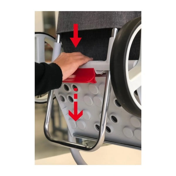 Pirkinių krepšys 53 l Com Tweed Polar Black Tube – Rolser-image-3