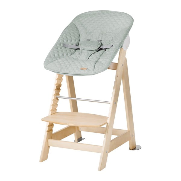 Šviesiai žalios spalvos/natūralios spalvos maitinimo kėdutė Style Born Up 2in1 – Roba-image-3