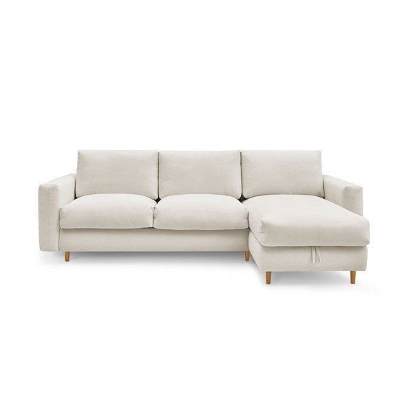 Smėlio spalvos kampinė sofa Nouveau Cocoone – Bobochic Paris