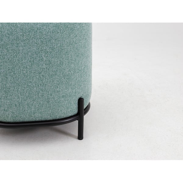 Žalios ir pilkos spalvos pufas Tenzo Harry, ø 42 cm-image-1