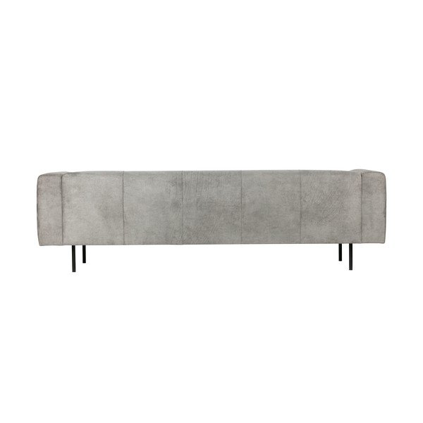 Šviesiai pilka odos imitacijos sofa vtwonen Skin, 250 cm-image-3