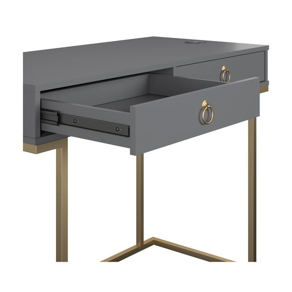 Pilkas darbo stalas CosmoLiving by Cosmopolitan Camila-image-2