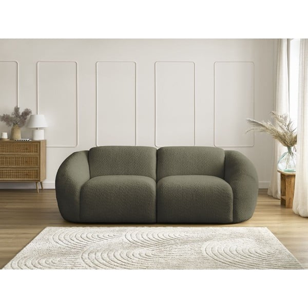 Iš boucle sofa žalios spalvos 230 cm Tina – Bobochic Paris-image-3