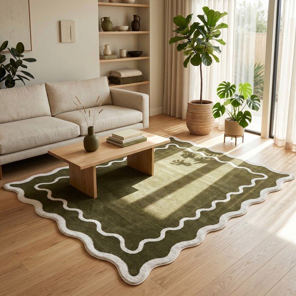 Tamsiai žalios spalvos kilimas 120x170 cm Dolce – ESTE-image-4