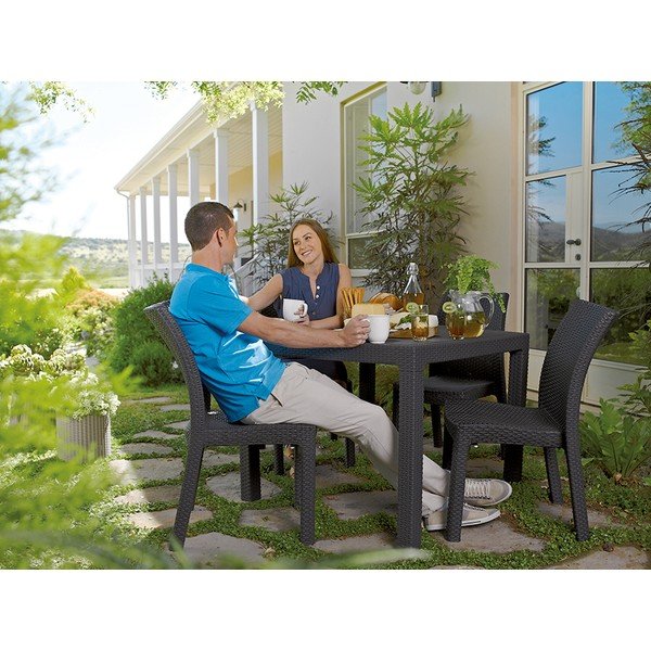 Sodo valgomojo stalas 95x95 cm Melody – Keter-image-3