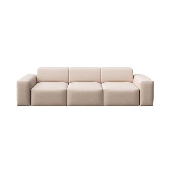 Smėlio spalvos iš velveto sofa 285 cm Villet – Rodier