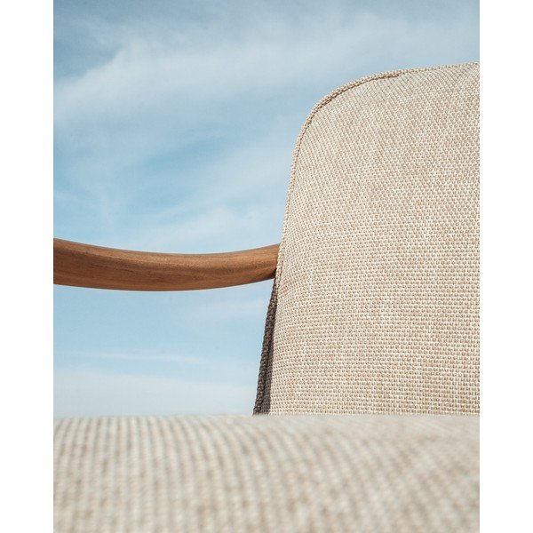 Smėlio spalvos/natūralios spalvos iš audinio sodo sofa Elunda – Kave Home-image-4