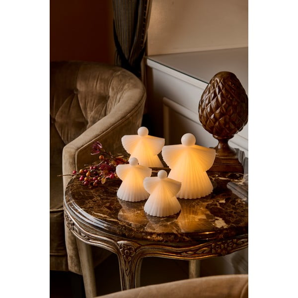 Šviečiančios dekoracijos baltos spalvos 2 vnt. ø 9 cm Asta – Sirius-image-3