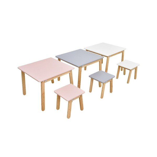 Baltas vaikiškas stalas BELLAMY Woody-image-1