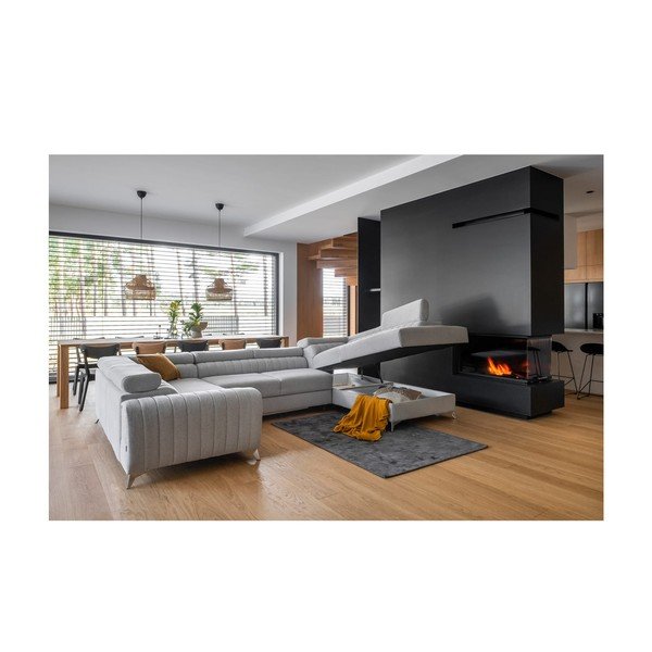 Šviesiai pilkos spalvos sulankstoma/su sandėliavimo vieta kampinė sofa (su dešiniuoju kampu/„U“ formos) Louis – ELTAP-image-4