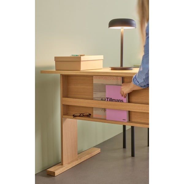 Stalinis šviestuvas juodos spalvos LED su pritemdymo funkcija (aukštis 37 cm) Velo – Hübsch-image-4